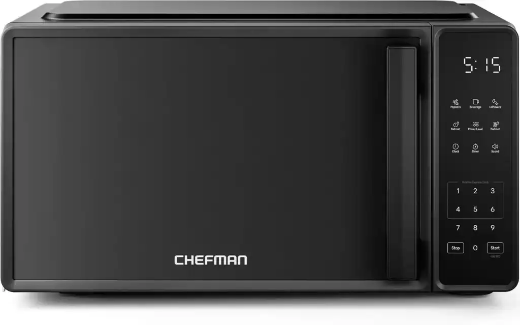 Stainless steel countertop microwave oven for replacing a faulty or damaged microwave